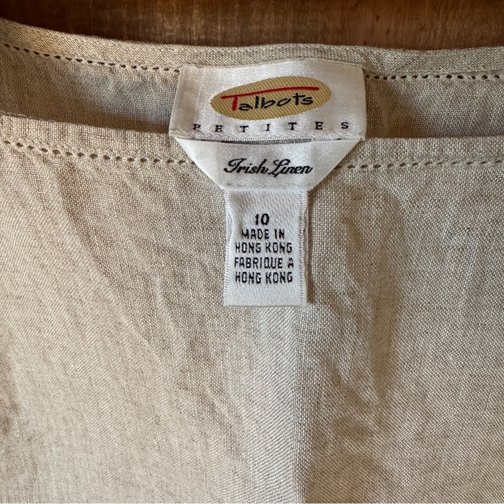 100% Irish Linen square neck tank